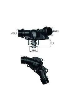 Bmw 520i E60 Termostat 2004-2007 M54b22 Mahle Tm1397 Bmw 520i E60 Termostat 2004-2007 M54b22 Mahle Tm1397