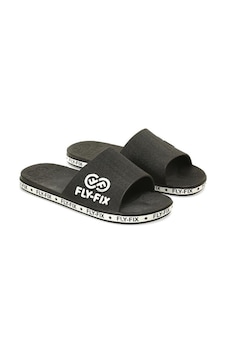 Fly-Fix Kaymaz Düz Topuklu Unisex Terlik Siyah