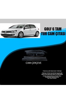 Volkswagen Golf 6 Krom Cam Çerçevesi 12 Parça