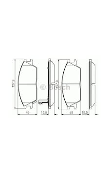 Bosch Hyundai Getz Ön Fren Balatası Takımı 2000-2011 Bosch Hyundai Getz Ön Fren Balatası Takımı 2000-2011