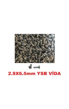 SAC VİDASI 2.9x6.5 YSB 500 ADET METAL AHŞAP PLASTİK VİDASI SAC VİDASI 2.9x6.5 YSB 500 ADET METAL AHŞAP PLASTİK VİDASI
