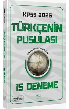 Cba Yayınları 2026 Kpss Türkçenin Pusulası 15 Deneme Çözümlü Cba Yayınları 2026 Kpss Türkçenin Pusulası 15 Deneme Çözümlü