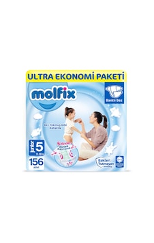 Molfix Bebek Bezi 5 Numara Junior Ultra Ekonomi Paketi 156 Adet