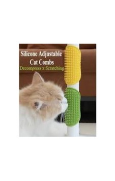 Kedi & Köpek Tüy Toplama Yıkama Ve Ayarlanabilir Köşe Kaşınma Silikon Fırçası 47x38 Mm 5 Adet - 875561943
