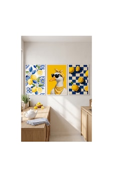 Beyaz Ahşap Çerçeveli Mavi Sarı Limon Temalı Duvar Tablosu 3 Lü Set Eğlenceli Ördek Ve Meyve Desenli Modern Dekorasyon Kabartma Görünümlüdür Beyaz Beyaz Ahşap Çerçeveli Mavi Sarı Limon Temalı Duvar Tablosu 3 Lü Set Eğlenceli Ördek Ve Meyve Desenli Modern Dekorasyon Kabartma Görünümlüdür Beyaz