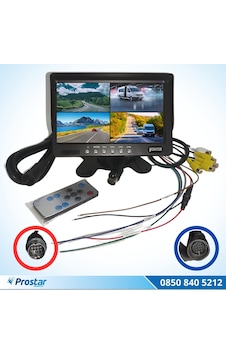 7" Dörde Bölünür Araç Monitörü 13 Pin Çıkışlı 4 Kamera G 7" Dörde Bölünür Araç Monitörü 13 Pin Çıkışlı 4 Kamera G