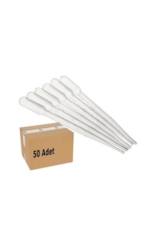 Pastör Pipet 3Ml 50 Adet Plastik Damlalık