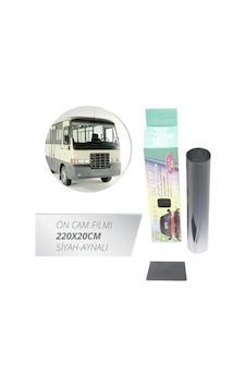 Ön Cam Güneşlik Filmi 220x20cm Siyah-aynalı