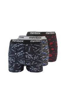 Menbox 3 Adet Likralı Erkek Boxer Karışık Desenli Pamuklu Menbox 3 Adet Likralı Erkek Boxer Karışık Desenli Pamuklu