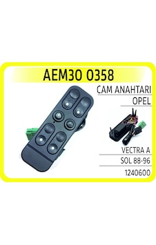 Aem Cam Anahtarı Opel Vectra A Sol 88-96 Aem30 0358 1240600 Aem Cam Anahtarı Opel Vectra A Sol 88-96 Aem30 0358 1240600