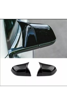 Tesla Y Uyumlu Batman Yarasa Ayna Kapağı Parlak Siyah
