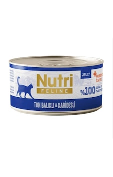 Nutri Feline Ton Balıklı Ve Karidesli Tahılsız Kedi Konservesi 70 Gr Nutri Feline Ton Balıklı Ve Karidesli Tahılsız Kedi Konservesi 70 Gr