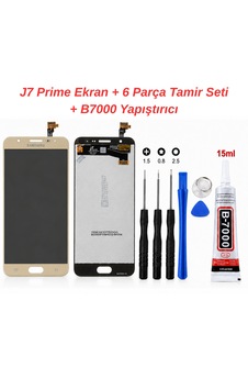 Samsung Galaxy Uyumlu Uyumlu J7 Prime Gold Ekran + 6 Parça Telefon Tamir Seti + B-7000 15 Ml Yapıştırıcı Samsung Galaxy Uyumlu Uyumlu J7 Prime Gold Ekran + 6 Parça Telefon Tamir Seti + B-7000 15 Ml Yapıştırıcı