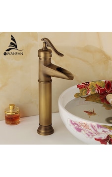 Banyo Şelale Çanak Lavabo Bataryası Antik