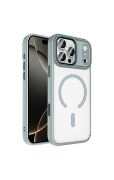 Apple Apple iPhone Uyumlu 17 Pro Max Kılıf Wireless Şarj Özellikli Zore Krom M-safe Silikon Kapak Apple Apple iPhone Uyumlu 17 Pro Max Kılıf Wireless Şarj Özellikli Zore Krom M-safe Silikon Kapak