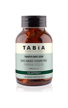 Tabia Sakız Kabağı Tohumu Yağı 1000 MG 60 Kapsül Tabia Sakız Kabağı Tohumu Yağı 1000 MG 60 Kapsül
