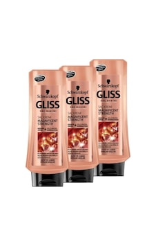 Gliss 3'lü Magnificent Strength Saç Kremi 400 ml Gliss 3'lü Magnificent Strength Saç Kremi 400 ml