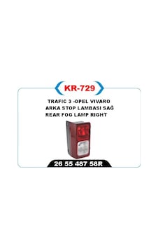 Arka Sis Lambası Sağ Trafıc 3 Glblseme - 87 -opel Vıvaro Arka Sis Lambası Sağ Trafıc 3 Glblseme - 87 -opel Vıvaro