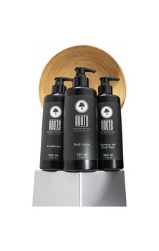 Roots Shampoo And Body Wash 380 Ml + Conditioner 380 Ml + Body Lotion 380 Ml Tüm Saç Tipleri Roots Shampoo And Body Wash 380 Ml + Conditioner 380 Ml + Body Lotion 380 Ml Tüm Saç Tipleri