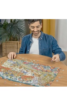 , 1000p Puzzle Çiçekli Mantar Evler, Yetişkin Puzzle , 1000p Puzzle Çiçekli Mantar Evler, Yetişkin Puzzle