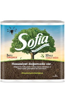 Sofia 3 Katlı 32 li Tuvalet Kağıdı Sofia 3 Katlı 32 li Tuvalet Kağıdı