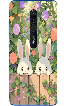 Redmi 8 Uyumlu Tavşan Kardeşler Baskılı Silikon Kılıf Renkli Redmi 8 Uyumlu Tavşan Kardeşler Baskılı Silikon Kılıf Renkli