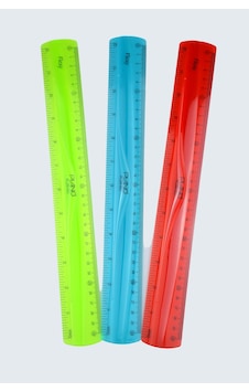 30 Cm Esnek Kırılmaz Cetvel - 1 Adet Tek Renk