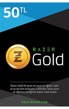 50 Tl Razer Gold Tr Pin (436607499) 50 Tl Razer Gold Tr Pin (436607499)