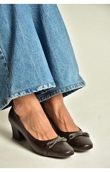 Fox Shoes Z820851009 Kahverengi Kalın Topuklu Kadın Ayakkabı Fox Shoes Z820851009 Kahverengi Kalın Topuklu Kadın Ayakkabı