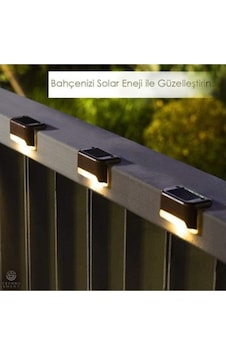Waterproof Solar Merdiven Lambası 4 Adet Diğer
