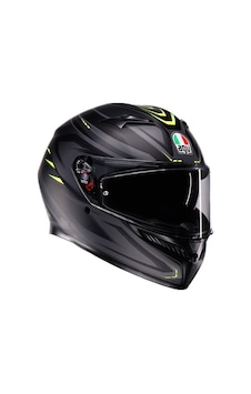 Agv K3 MPLK Syth Kapalı Motosiklet Kaskı Mat Siyah Sarı Agv K3 MPLK Syth Kapalı Motosiklet Kaskı Mat Siyah Sarı