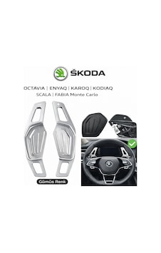 Skoda Kodiaq F1 Paddle Shifter Gümüş Renk Gümüş Skoda Kodiaq F1 Paddle Shifter Gümüş Renk Gümüş