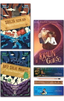 Genç Timaş Sidelya Yüzen Ada - Kayıp Sırlar Muhafızı - Kralın Gülüşü Set 3 Kitap