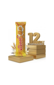 Afia Muz Kremalı Sandviç Bisküvi 12x60 Gr Afia Muz Kremalı Sandviç Bisküvi 12x60 Gr