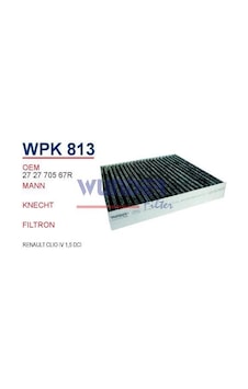 WUNDER WPK813 Polen Filtresi Karbonlu CLIO IV Cuk22011