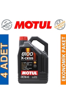 Motul 8100 X-Cess 5W-40 Tam Sentetik Motor Yağı 4 x 5 L Motul 8100 X-Cess 5W-40 Tam Sentetik Motor Yağı 4 x 5 L