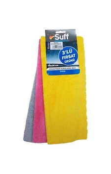 Suff Orkide Mikrofiber Yumuşak Cila Ve Kurulama Bezi 3 Lü 40x40cm Renkli