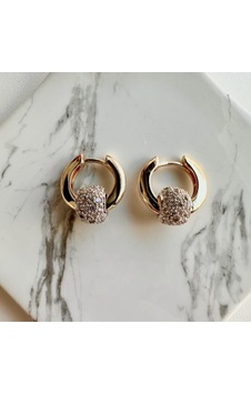 Yeni Sezon Halka Topu Taşlı Gold Küpe Gold - 600951503 Gold Yeni Sezon Halka Topu Taşlı Gold Küpe Gold - 600951503 Gold