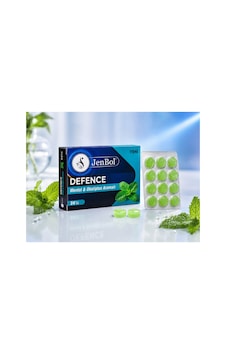 Jenbol Defence Mentol & Okaliptus Aromalı Pastil Ferahlatıcı Pastil 24'lü Jenbol Defence Mentol & Okaliptus Aromalı Pastil Ferahlatıcı Pastil 24'lü