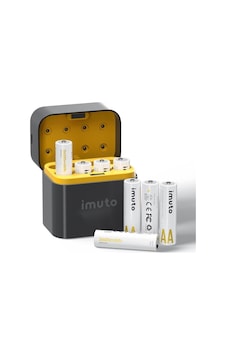 Imuto 3600 Mwh Aa Lityum Şarjlı Pil Seti 8 Li + 8 Yuvalı Şarj Ünitesi Çok Renkli Imuto 3600 Mwh Aa Lityum Şarjlı Pil Seti 8 Li + 8 Yuvalı Şarj Ünitesi Çok Renkli