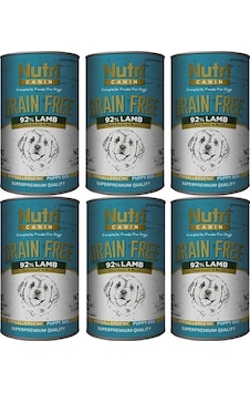 Nutri Canın Tahılsız Kuzulu Yavru Köpek Konservesi 6 x 400 G Nutri Canın Tahılsız Kuzulu Yavru Köpek Konservesi 6 x 400 G