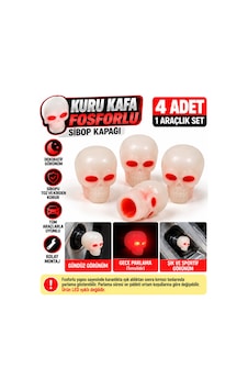Onp411 Fosforlu Kırmızı Kuru Kafa Sibop Kapağı - 939661257 Onp411 Fosforlu Kırmızı Kuru Kafa Sibop Kapağı - 939661257