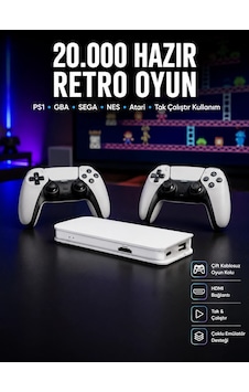 Retro Oyun Konsolu 20.000 Yüklü Oyun - 8912733731224 Retro Oyun Konsolu 20.000 Yüklü Oyun - 8912733731224