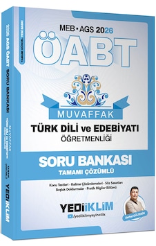 Yediiklim 2026 Meb Ags Öabt Muvaffak Türk Dili Ve Edebiyatı Öğretmenliği Soru Bankası Tamamı Çözümlü Yediiklim 2026 Meb Ags Öabt Muvaffak Türk Dili Ve Edebiyatı Öğretmenliği Soru Bankası Tamamı Çözümlü