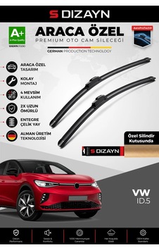 S-dizayn Volkswagen Id.5 Ön Cam Silecek Seti 2021 Üzeri Premium Araca Özel 70-45 Cm A+ Kalite
