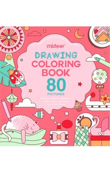 Mideer Çizim Ve Boyama Kitabı Pembe Mideer Çizim Ve Boyama Kitabı Pembe