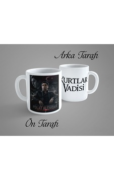Kurtlar Vadisi Polat Alemdar 2 Porselen Kupa Bardak Beyaz Kurtlar Vadisi Polat Alemdar 2 Porselen Kupa Bardak Beyaz