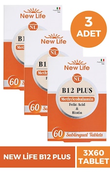 New Life B12 Plus Methylcobalamin 3 x 60 Tablet New Life B12 Plus Methylcobalamin 3 x 60 Tablet