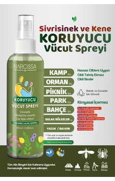Sivrisinek Ve Kene Kovucu Vücut Spreyi 100ml - Tüm Gün Etki - 729463335