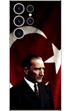 Samsung Galaxy S23 Ultra Uyumlu Şeffaf Kılıf Atatürk 4 Tasarımlı Samsung Galaxy S23 Ultra Uyumlu Şeffaf Kılıf Atatürk 4 Tasarımlı